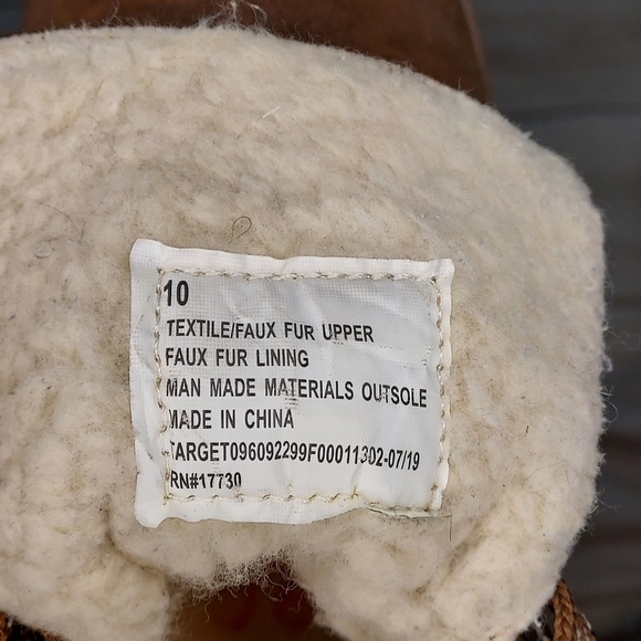 Universal Thread Target boots Karissa microsuede sherpa cuff chocolate brown 10 - Picture 11 of 12